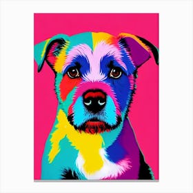 Lhasa Apso Andy Warhol Style dog Canvas Print