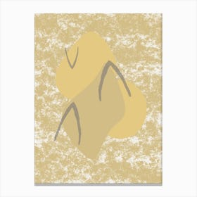 Lone Wolf In Yellow Canvas Print