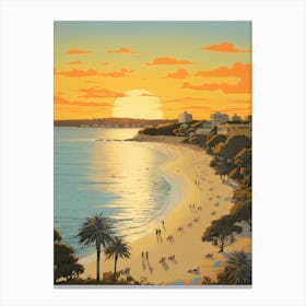 Manly Beach Golden Tones 1 Canvas Print