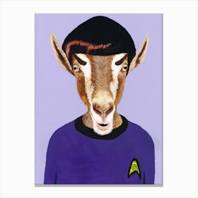 Mr Spock Goat Canvas Print