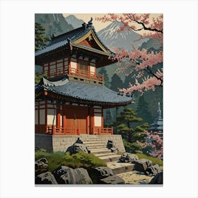 Japanese Temple Canvas Print