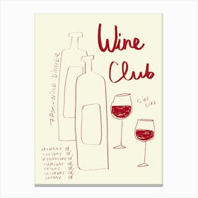 Wine Club Canvas Print