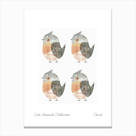 Cute Animals Collection Chick 3 Canvas Print