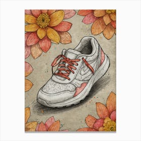 Nike Running Shoe Canvas Print