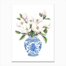 Magnolia Flowers Canvas Print