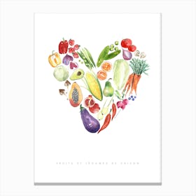 Fruit & Veggies Canvas Print