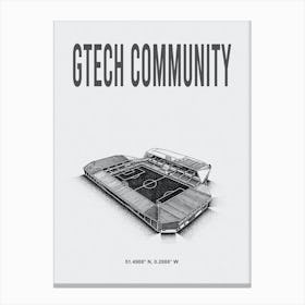 Gtech Community Stadium Brentford Fc Canvas Print