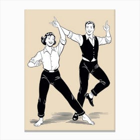 Couple Dancing Canvas Print