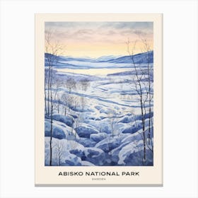 Abisko National Park Sweden 3 Poster Canvas Print