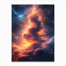 Christmas Tree In The Sky Canvas Print