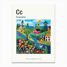 Kids Travel Alphabet  Canada 1 Canvas Print