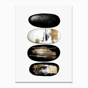 Black And Gold 16 Canvas Print