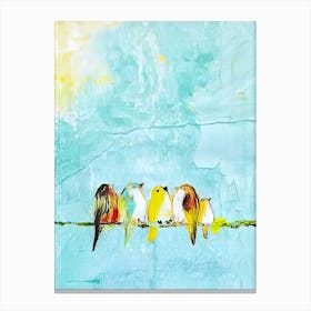 Birds On A Wire Canvas Print