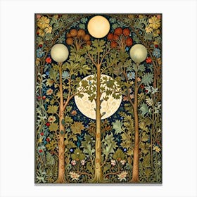 William Morris Moonlight In The Trees 4 Canvas Print