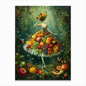 Fruitful Ballerina Canvas Print