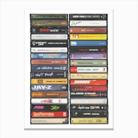 2001 Music - Cassette Print Canvas Print