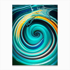 Whirlpool, Water, Waterscape Pop Art Photography Canvas Print
