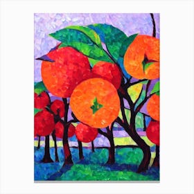 Crabapple Tree Cubist Canvas Print