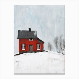 Red House, Sweden Canvas Print