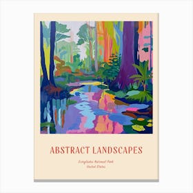 Colourful Abstract Everglades National Park Usa 5 Poster Canvas Print