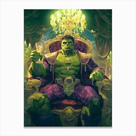 Hulk Baroque Poster Canvas Print