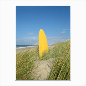 Yellow Surfboard Canvas Print