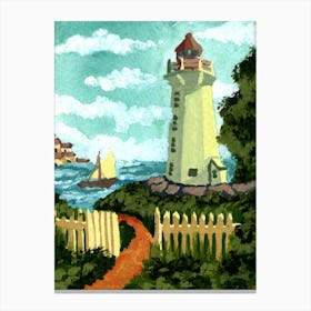 Walk to the Lighthouse 1 Canvas Print