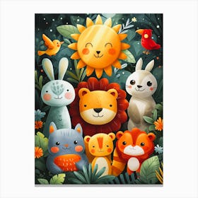 Friends Of The Enchanted Forest Canvas Print