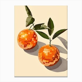 Two Oranges Canvas Print