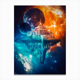 Castle Rock Floating Canvas Print