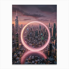 Futuristic Cityscape Canvas Print