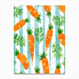 Carrots Summer Illustration 3 Canvas Print
