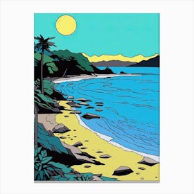 Minimal Design Style Of Seychelles 4 Canvas Print