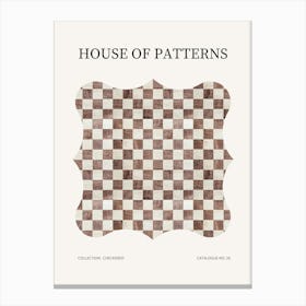 Checkered Pattern Poster 29 Canvas Print