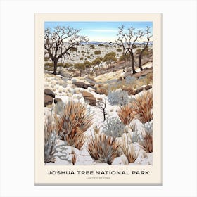 Joshua Tree National Park United States 5 Poster Canvas Print