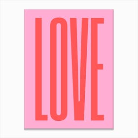 Pink Love Canvas Print