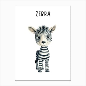 Zebra 3 Canvas Print