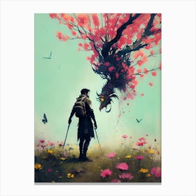 Man With A Sword Canvas Print