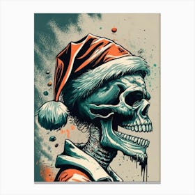 Santa Claus Skull 1 Canvas Print