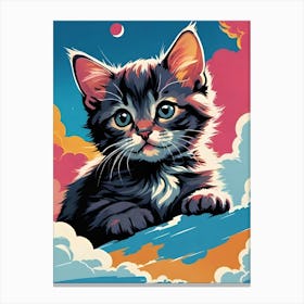 Cat In The Sky Canvas Print