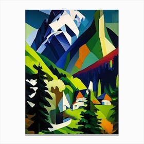 Berchtesgaden National Park Germany Cubo Futuristic Canvas Print