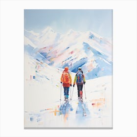 Kitzbuhel   Austria, Ski Resort Illustration 1 Canvas Print