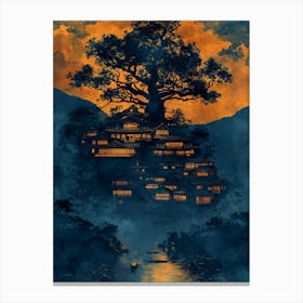 Yoda Tree Canvas Print