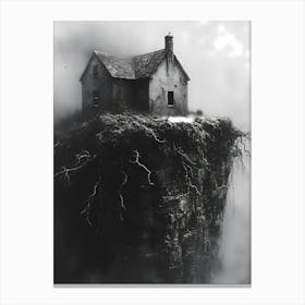 House On A Cliff  Canvas Print