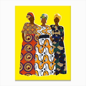 Three African Women Canvas Print