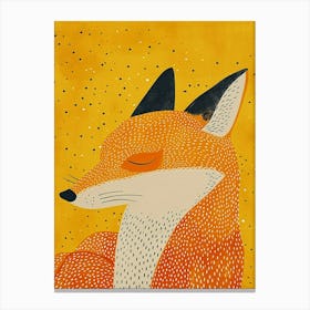 Yellow Fox 3 Canvas Print