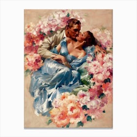 Kiss Of Roses Canvas Print