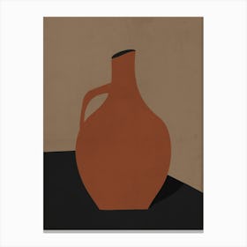 Minimalist Ceramic Vase Neutral 2 Canvas Print