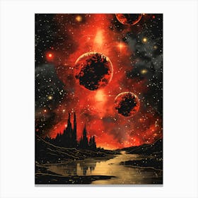 Planets In Space 1 Canvas Print