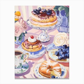 Dessert Tea Time Canvas Print